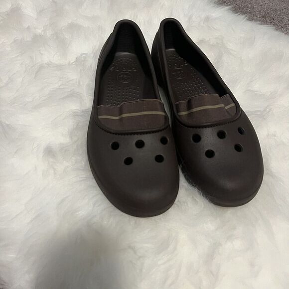 Crocs Women’s Flats 10 Elastic Juneau Loafers - Picture 1 of 6